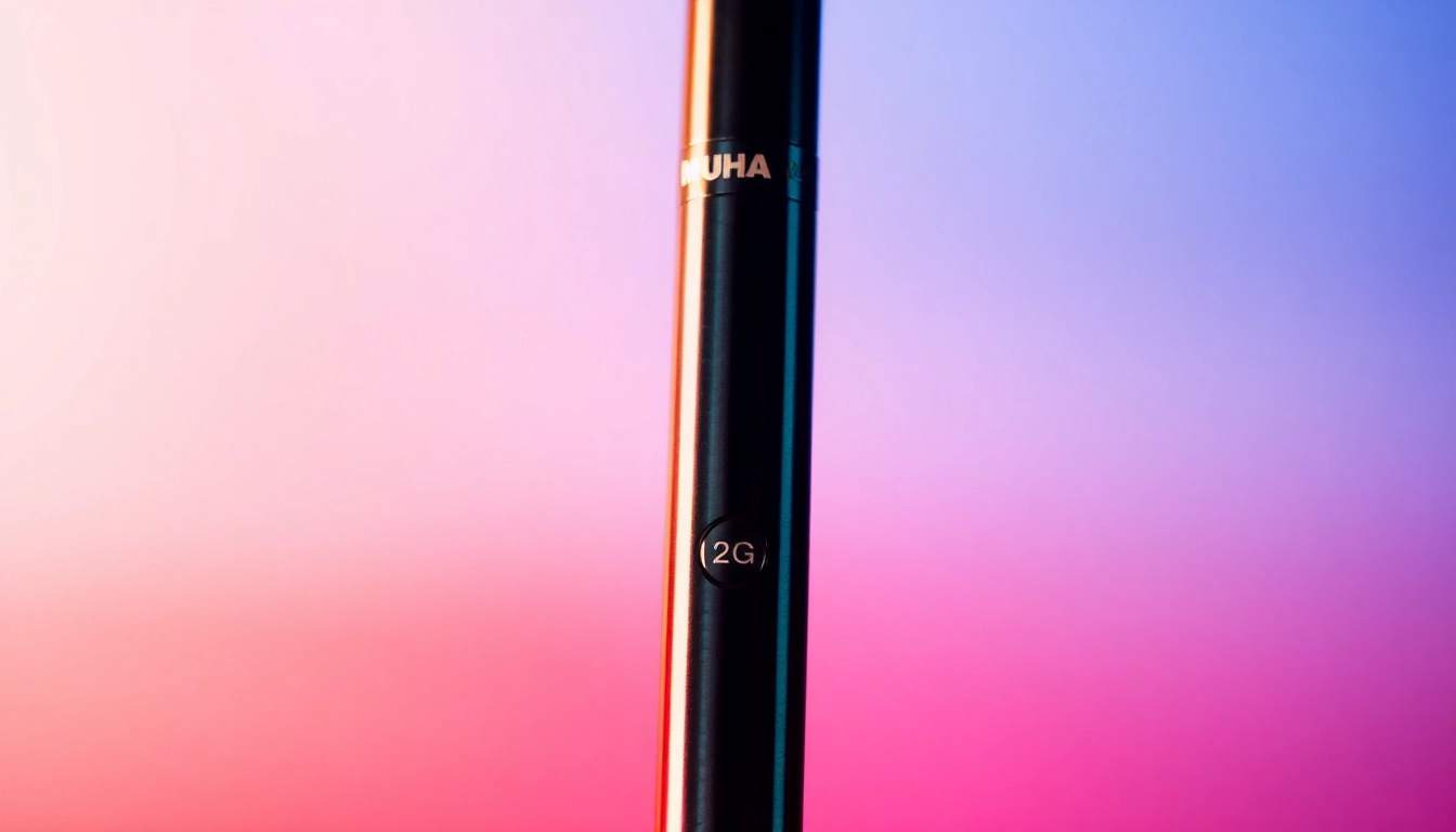 Experience the sleek elegance of Muha Meds 2g vape pen showcasing its premium design and features.