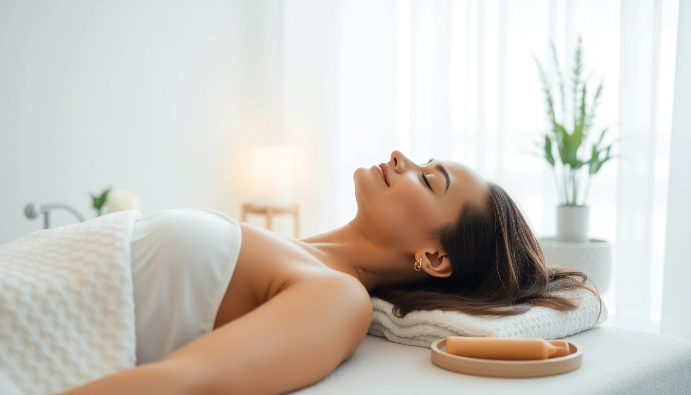 Enhance fat reduction benefits with a soothing spa experience showcasing a relaxed client in treatment.