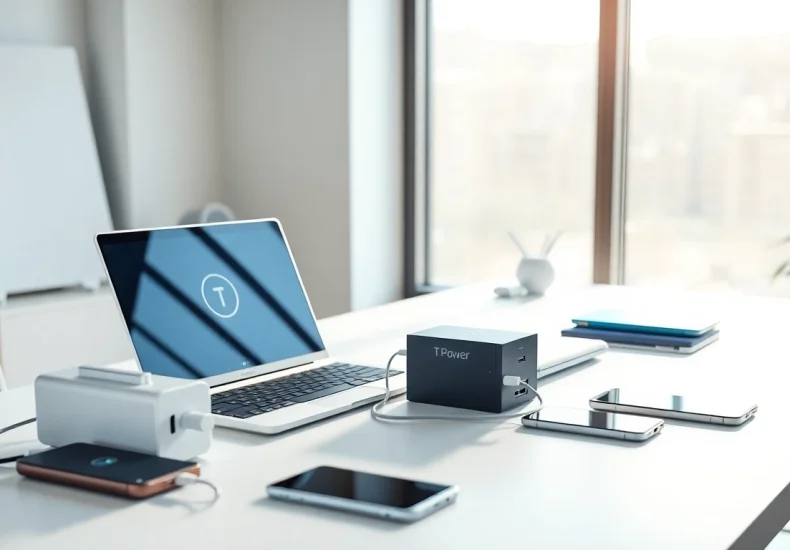 TPower power supplies enhancing productivity in a modern workspace.
