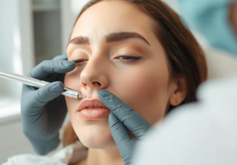 Botox-Zürich treatment session showcasing an expert applying Botox to minimize wrinkles for patients.