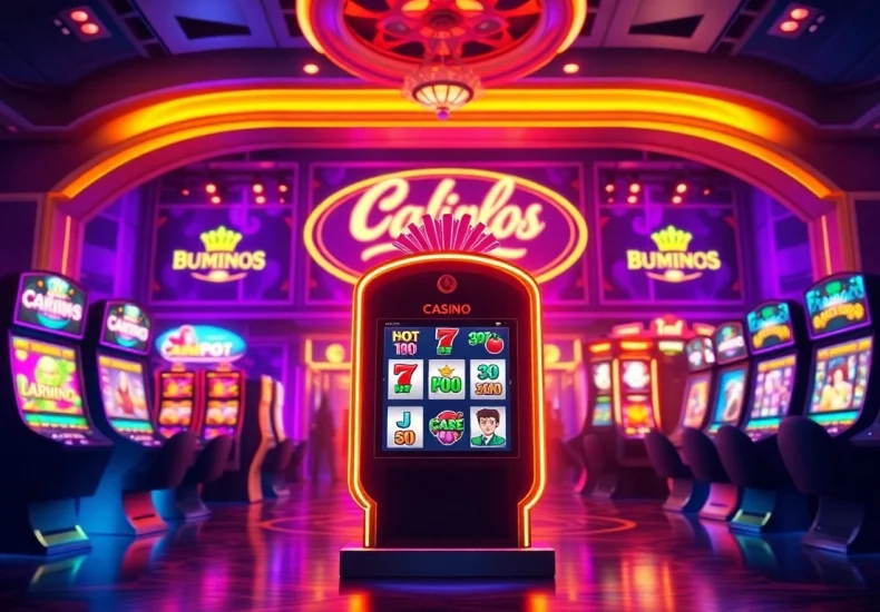 Engaging visual representation of internet casinos with vibrant gaming elements and a luxurious atmosphere.