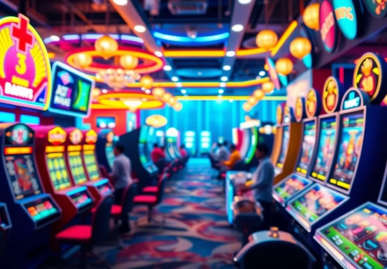 bermain slot online di merahtoto dengan suasana meriah dan penuh warna