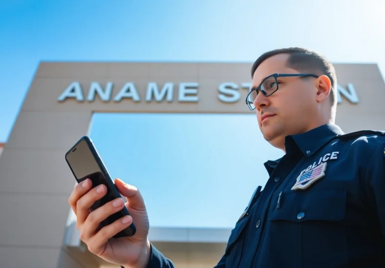 Access Anaheim Police Station inmate information with a professional police officer and modern technology.