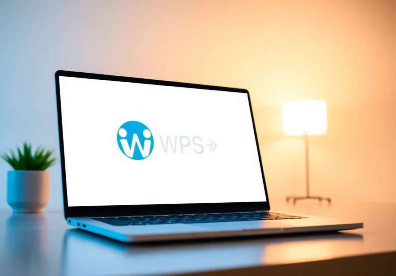 Experience seamless productivity with WPS下载 software interface on a modern laptop.