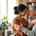 Couple practicing effective communication in relationships, sharing sincere moments.