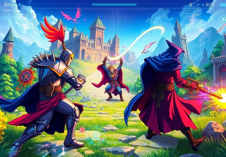 Rasakan keseruan game online dengan karakter yang berperang di dunia fantasi.