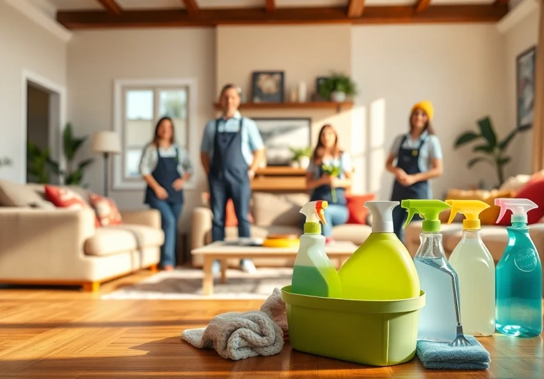 Enhancing your home with professional Montgomery county cleaning service in a bright living room.