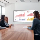 Analyze https://inkwellmarketinggroup.com/seo strategies in a modern office setting with a diverse team.