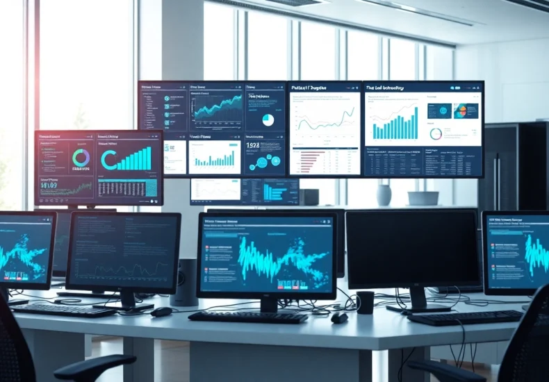 Managed IT omgeving met moderne werkplekken en technologie in gebruik.
